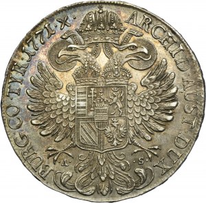 Austria, Maria Theresa, Thaler Hall 1771