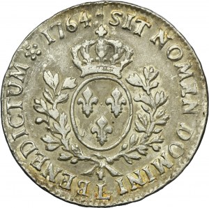 France, Louis XV, Ecu Bayonne 1764 L