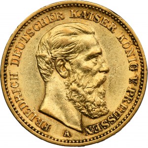 Germany, Kingdom of Prussia, Friedrich III, 20 Mark Berlin 1888 A