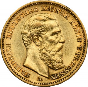 Germany, Kingdom of Prussia, Friedrich III, 20 Mark Berlin 1888 A