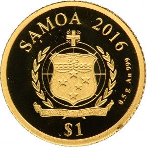 Samoa, 1 Dollar Balerna 2016 - Józef Piłsudski