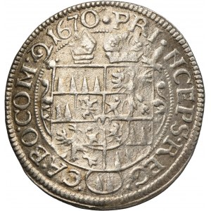 Austria, Bishopric of Olomouc, Karl II von Liechtenstein, 3 Kreuzer Kremsier 1670