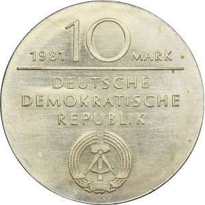 Germany, DDR, 10 Mark Berlin 1981 A - Hegel