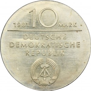 Germany, DDR, 10 Mark Berlin 1981 A - Hegel