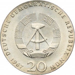 Germany, DDR, 20 Mark Berlin 1967 - Humboldt