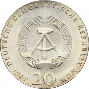 Germany, DDR, 20 Mark Berlin 1967 - Humboldt
