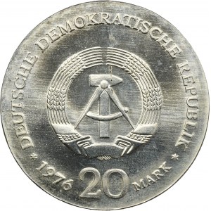 Germany, DDR, 20 Mark Berlin 1976 - Liebknecht