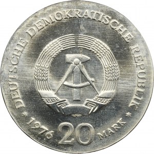 Germany, DDR, 20 Mark Berlin 1976 - Liebknecht
