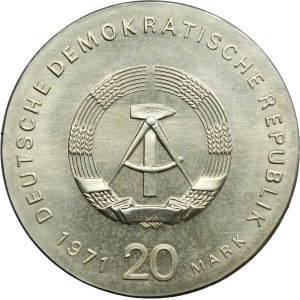 Germany, DDR, 20 Mark Berlin 1971 - Karl Liebknecht and Rosa Luxemburg