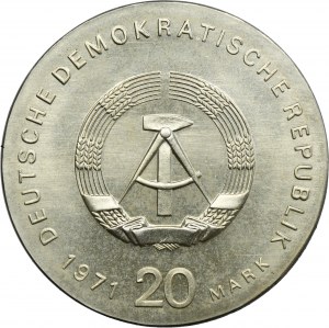 Germany, DDR, 20 Mark Berlin 1971 - Karl Liebknecht and Rosa Luxemburg