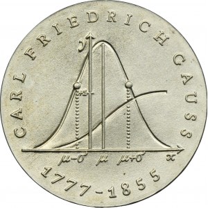 Germany, DDR, 20 Mark Berlin 1977 - Gauss