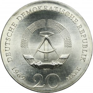 Germany, DDR, 20 Mark Berlin 1969 - Goethe