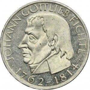 Germany, FRG, 5 Mark Hamburg 1964 J - Johann Gottlieb Fichte