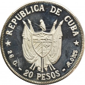 Cuba, Second Republic, 20 Pesos Havana 1977 - Ignacio Agramonte