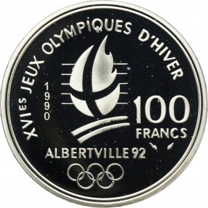 France, Fifth Republic, 100 Francs Paris 1990 - Albertville