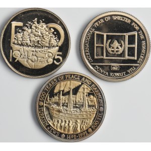Set, Turkey, Republic, 500-5.000 Lira 1985-1992 (3 pcs.)