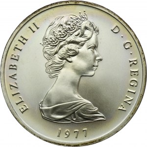 Turks and Caicos Islands, Elizabeth II, 25 Crowns Ottawa 1977 - Silver Jubilee
