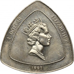 Bermuda, Elizabeth II, 1 Dollar Llantrisant 1997 - Sea Venture Shipwreck