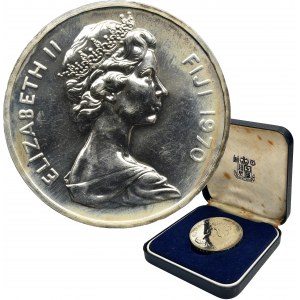 Fiji, Elizabeth II, 1 Dollar Llantrisant 1970 - Fiji Independence