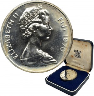 Fiji, Elizabeth II, 1 Dollar Llantrisant 1970 - Fiji Independence