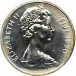 Fiji, Elizabeth II, 1 Dollar Llantrisant 1970 - Fiji Independence