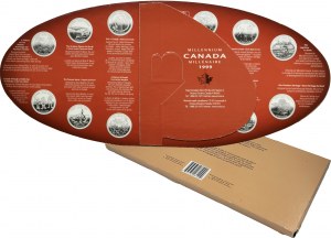Set, Canada, Elizabeth II, 25 Cents Ottawa 1999 (12 pcs.)