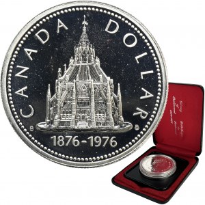 Canada, Elizabeth II, 1 Dollar Ottawa 1976 - Centenary of the Parliamentary Library