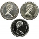 Set, Canada, Elizabeth II, 1 Dollar (3 pcs.)