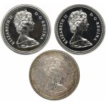 Set, Canada, Elizabeth II, 1 Dollar (3 pcs.)