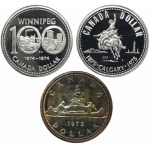 Set, Canada, Elizabeth II, 1 Dollar (3 pcs.)
