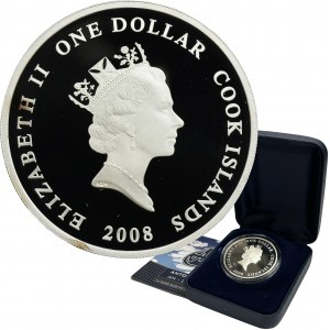 Cook Islands, Elizabeth II, 1 Dollar Perth 2008 - Antonov 225 Mrija