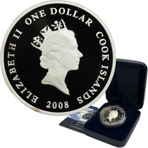 Cook Islands, Elizabeth II, 1 Dollar Perth 2008 - Antonov 225 Mrija