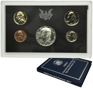 Set, USA, Vintage set 1969 - PROOF (5 pcs.)