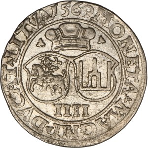 Sigismund II Augustus, 4 Groschen Vilnius 1569 - LI/LITVA