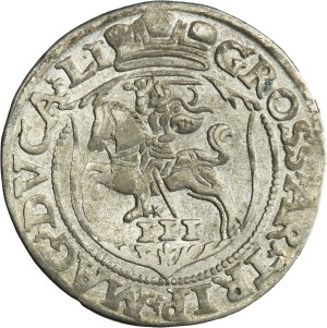 Sigismund II August, 3 Groschen Vilnius 1563 - L/LI