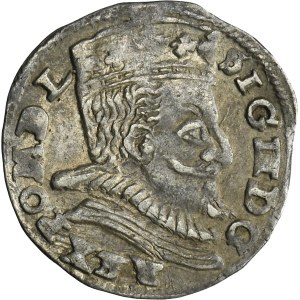 Zygmunt III Waza, Trojak Lublin 1598 - litera L dzieląca datę