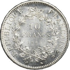 France, Cinquième République, 10 Francs Paris 1965