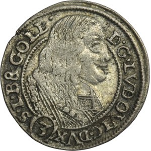 Silesia, Duchy of Liegnitz-Brieg-Wohlau, Ludwig IV, 3 Kreuzer Brieg 1661 EW