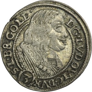 Silesia, Duchy of Liegnitz-Brieg-Wohlau, Ludwig IV, 3 Kreuzer Brieg 1661 EW