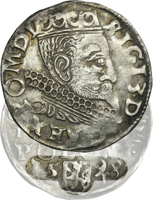 Sigismund III Vasa, 3 Groschen Fraustadt 1598 - RARE, full date