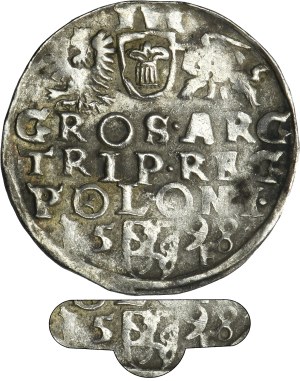 Sigismund III Vasa, 3 Groschen Fraustadt 1598 - RARE, full date
