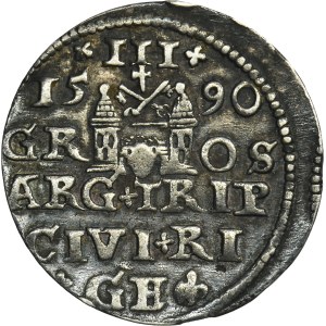 Zygmunt III Waza, Trojak Ryga 1590