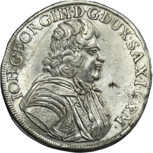 Germany, Electorate of Saxony, Johann Georg III, 2/3 Thaler Dresden 1689 IK