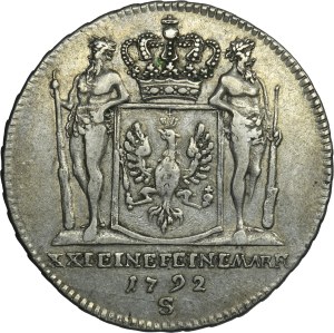 Germany, Kingdom of Prussia, Friedrich Wilhelm II, 2/3 Thaler Schwabach 1792 S