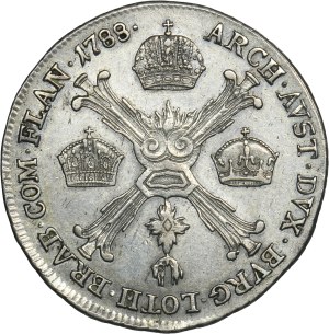 Austrian Netherlands, Joseph II, 1/4 Thaler Wien 1788