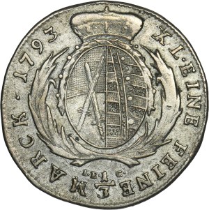 Germany, Saxony, Friedrich Augustus III, 1/3 Thaler Dresden 1793 IEC