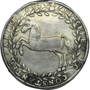 Germany, Brunschweig-Lüneburg-Celle, Christian Ludwig, Thaler Clausthal 1652 LW
