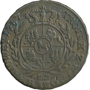 Poniatowski, 3 Groschen, Warsaw 1787 EB - RARE