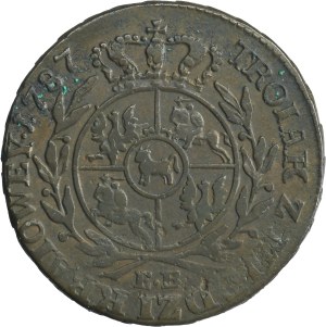 Poniatowski, 3 Groschen, Warsaw 1787 EB - RARE