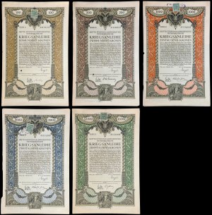 Third 5.5% Austrian War Loan - bond set (5 units).